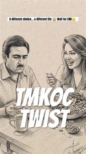What If Jethalal’s Love Story Changed Forever?TMKOC Pencil Drawing Transition Twist You Can’t Ignore