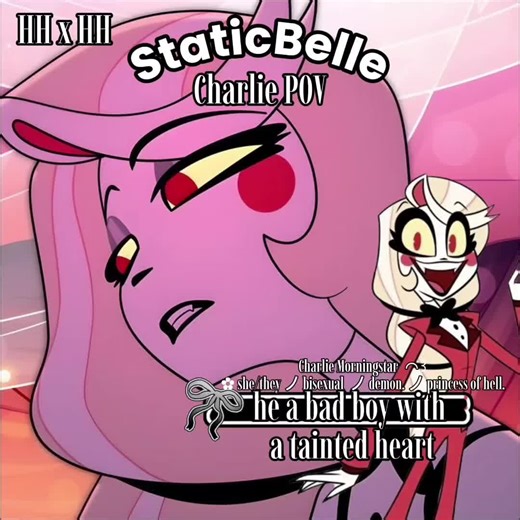 My favorite ship StaticBelle [ Charlie x Vox ] 🌈📺 #staticbelle #vox #charlie #hazbin hotel #hazbinotelshipedit