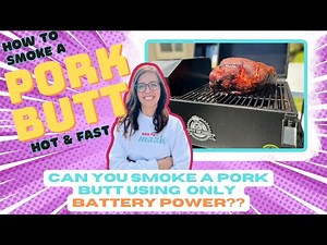 HOW TO SMOKE PORK BUTT | Pit Boss Battery Portable | Easy Smoked Pulled Pork Recipe | Hot & Fast