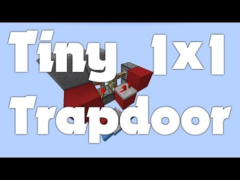 Minecraft: 1x1 Two-way Hidden Piston Trap Door (1.8+)