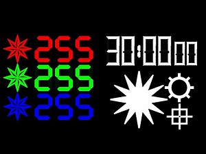 BCG 30 Minutes Countdown (LED RGB Color Code Format) Remix Intro of Punch-Out Wii Fit Tutorial