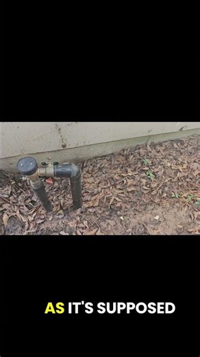 testing for water on the backflow preventer #OrionsRain #sprinklerrepair