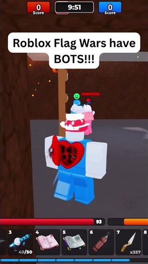 Roblox Flag Wars have BOTS!!!