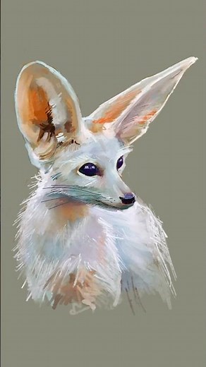 Digital Art: Drawing a Fennec Fox on iPad with Procreate