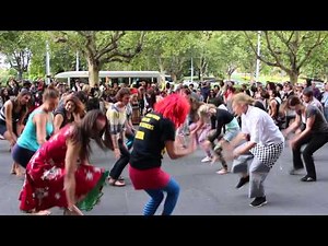 Flashmob Melbourne Djembe 2014
