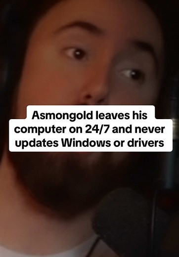 Asmongold leaves his computer on 24/7 and never updates Windows or drivers #update #windows11 #asmongold