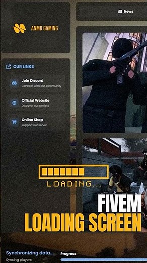 Modern FiveM Loading Screen 2026 #fivem #script #gtarp #gta5 #roleplay #gtav #gtaonline #gta