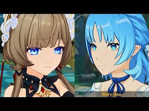 Sandrone finally meets Mary Ann Guillotin - Tea Party (Genshin Impact 6.7)