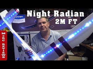 E-flite Night Radian FT (Flite Test) 2 meter RC Glider - Addressable LEDs Review