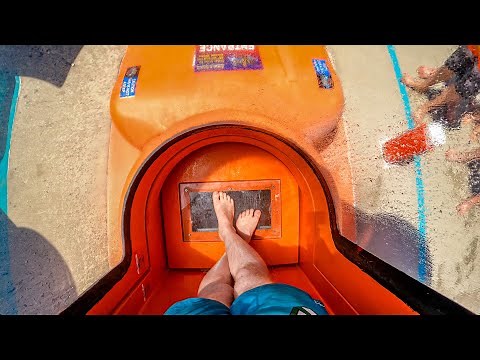 Double Dare - Super Fast Trapdoor Water Slide! Roseville Golfland Sunsplash