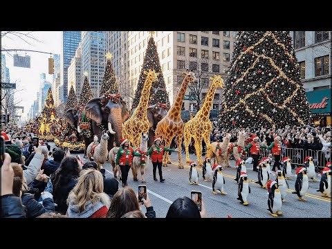 New York Jungle Parade 2025 | FULL 4K | Real Animals March Through NYC | Most Unreal Christmas Event