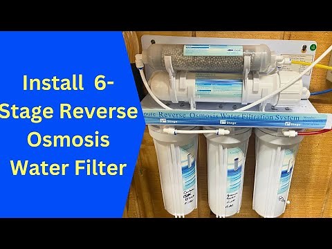 6 Stage Reverse Osmosis Water Filter Install and Review