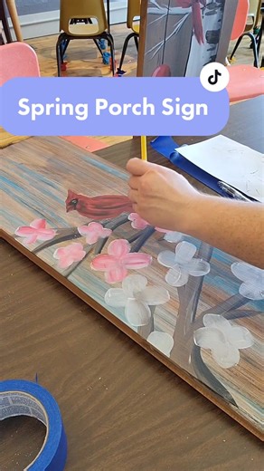 DIY Spring Porch Sign Painting Tutorial