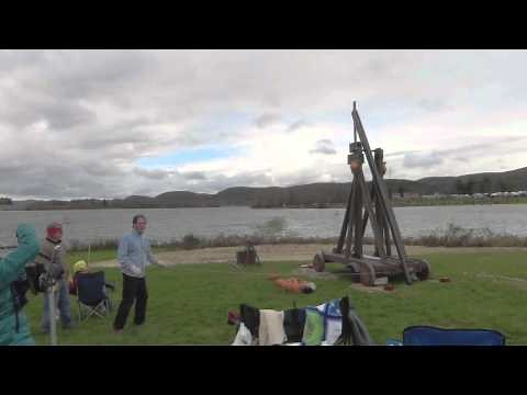 Punkin Chunkin Trebuchet // Homemade Science with Bruce Yeany