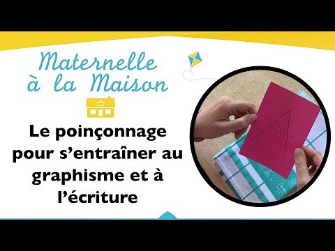 Maternelle à la maison : comment aider mon enfant à se préparer à l’écriture grâce au poinçonnage