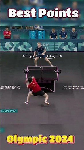 Epic Showdown: Felix Lebrun vs Fan Zhendong - Best Points of Olympic 2024#shorts