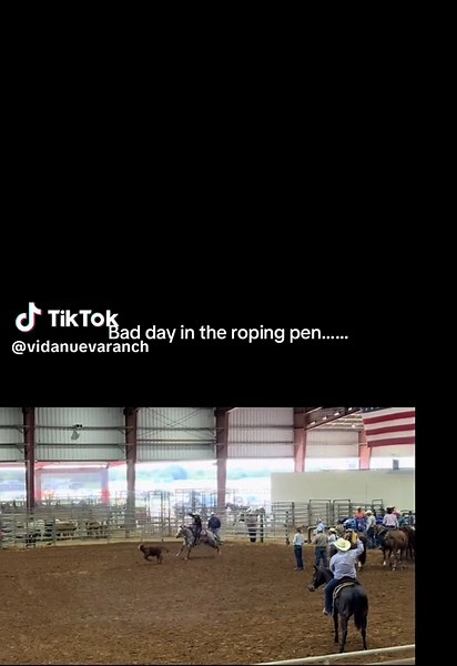 Caleb had a rough day of tie-down roping. It started as an accidental catch and release, and then he caught more than he bargained for! #tiedownroping #badday #cowboyup #tyra #caughtya