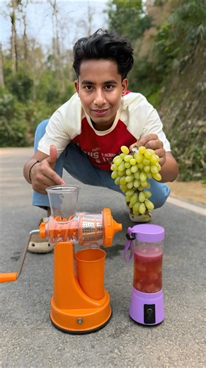 Hand Press Juice Machine vs USB Rechargeable Juice Machine Unboxing Testing