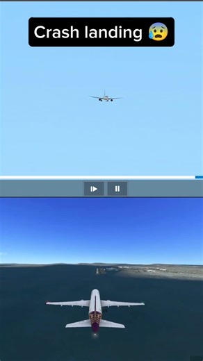 Landing Gear FAILED Mid-Air 😱 Emergency Crash Landing Attempt! #shorts #viral #ytshorts #crash