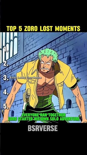 Top 5 Zoro Lost Moments That Never Get Old