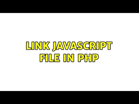 Link Javascript file in PHP