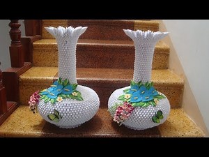 3D Origami Vase V4 Tutorial | DIY Paper Flower Vase Home Decor