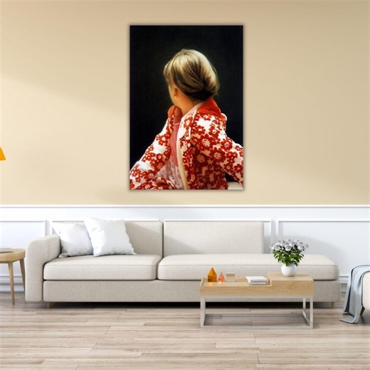 Betty by Gerhard Richter Canvas Painting, Abstract Art, Modern, Modern Art, Canvas, Office Decor, Library Decor, Print, Ready to Hang Canvas - Etsy