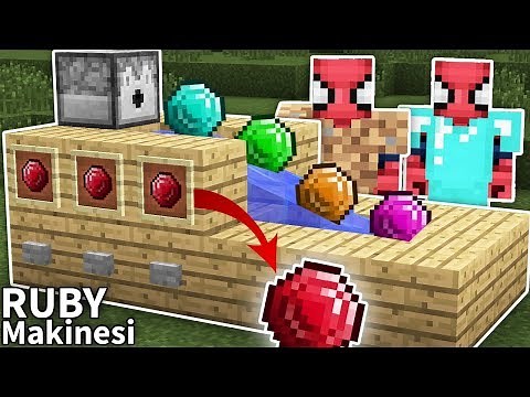 Fakir Örümcek Adam'ın Ruby Makinesi - Minecraft Zengin vs Fakir Örümcek Adam