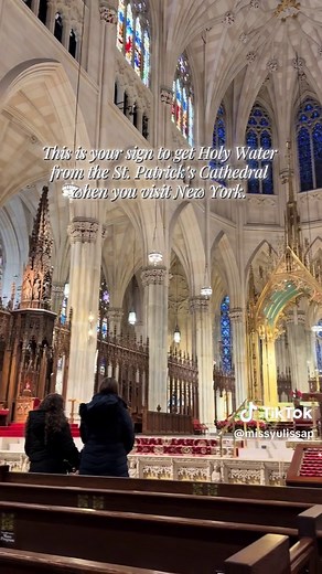 Get Holy Water from St. Patrick's Cathedral in NYC