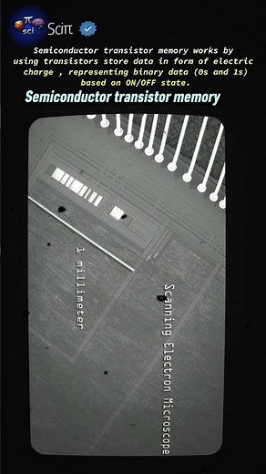 semiconductor transistor memory under electron microscope #memory #innovation #transistor