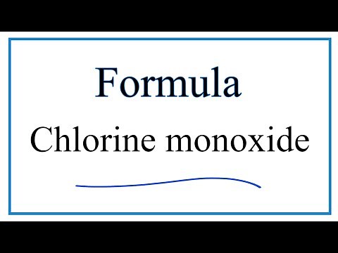 How to Write the Formula for Chlorine monoxide