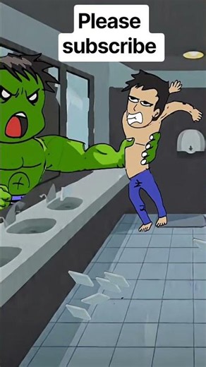 Hulk take over puny Bruce banner angry Hulk transformation animation #hulk #shorts