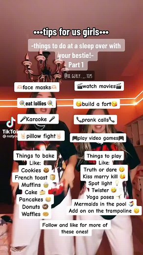 Fun Things to Do at a Sleepover with Your Bestie!