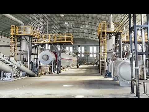 waste tyre recycling by continuous pyrolysis plant to get fuel oil and rCB project in China