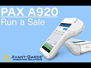 PAX A920 How To Run A Sale