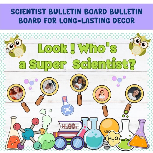 Science Bulletin Board Decorations Ideas Set for Teacher and Elementary School, Super Scientist & Magnifying Glass Theme Classroom Decor - Etsy