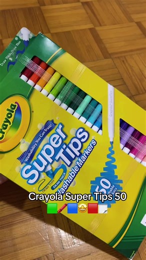 Crayola Super Tips 50 🤩 #parati #fyp #fypシ #plumones #crayola #supertips #haul
