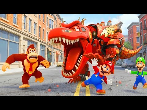 The EVOLUTION of Duos McQueen to T-rex | Team Mario's vs T-Rex McQueen's in 2025