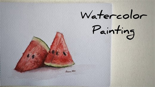 15K views · 120 reactions | Watermelon slices Watercolor on paper | Colorful Creations Gallery | Facebook