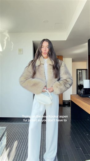 Kookai Aspen Fur Jacket try-on & review