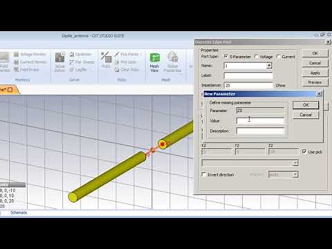 Design and Simulation of 1GHz Simple Dipole antenna using CST
