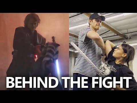 Hayden Christensen and Ariana Greenblatt behind the scenes of Ahsoka | Fight Scene
