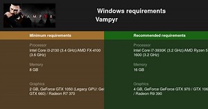 Vampyr System Requirements — Can I Run Vampyr on My PC?