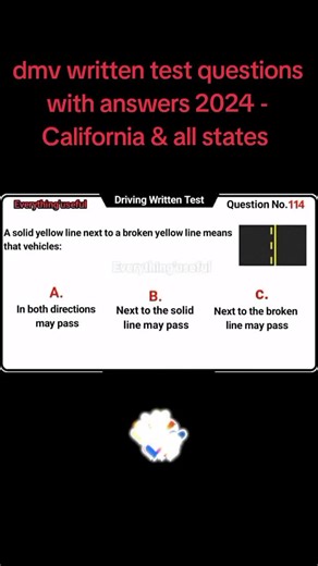 DMV Written Test Questions and Answers 2024