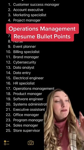 Effective Operations Manager Resume Bullet Points for Job Seekers