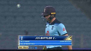 IND vs ENG 2021, 1st ODI : Jos Buttler Wicket