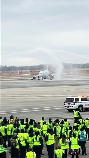 Why Aeroplanes Get Water Salute? | Aircraft Water Cannon Salute Explained