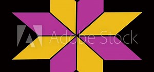 Several geometrical objects animation with rotations and transitions.