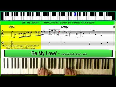 'Be My Love' - block chord tutorial for jazz piano