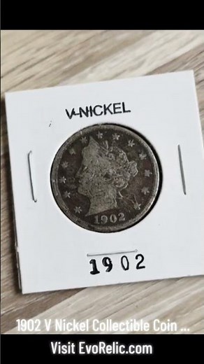 1902 V Nickel Coin